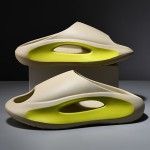 Colorblock Stylish Pillow Slides, Soft Sole Platform Slip On Home Shower Slides, Non-slip Summer Casual Slides