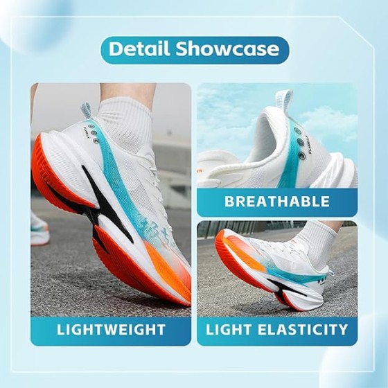 Mens Running Shoes Walking Tennis Shoes for Athletic Workout Gym Casual Non Slip Training Sneakers Breathable Knit Upper Indoor Outdoor